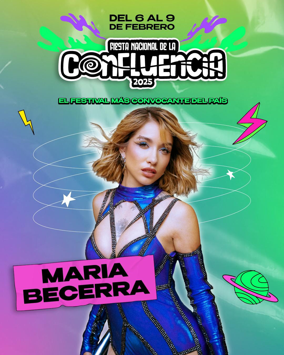 Maria Becerra Confirmada para la Fiesta Nacional de la Confluencia 2025