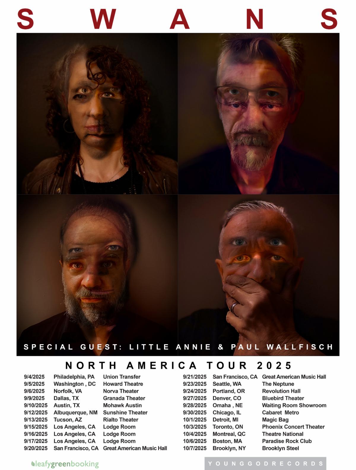 Swans anuncia gira por Norteamérica y nuevo álbum ‘Birthing’