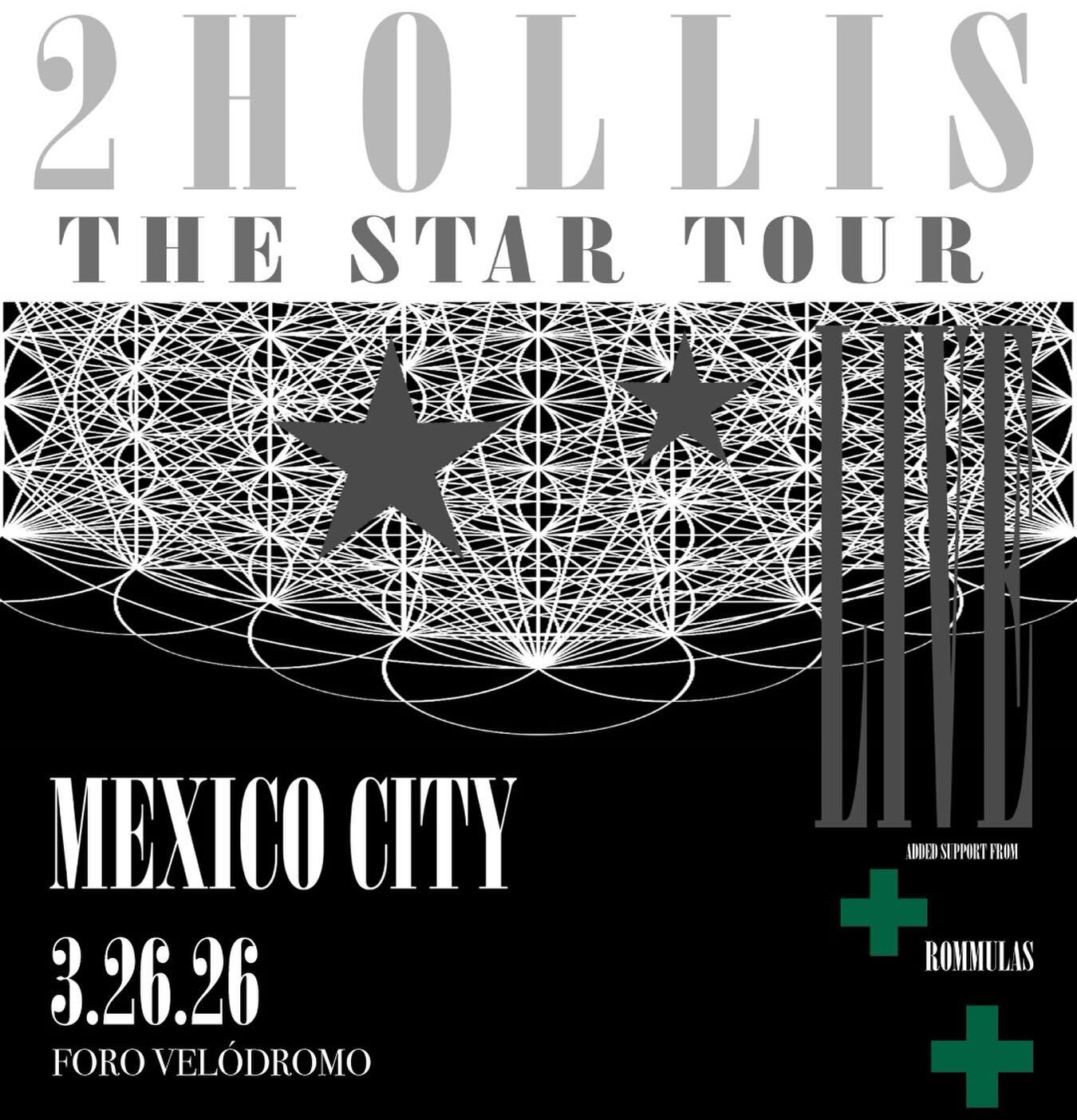 2hollis presentará su álbum star el 26 de marzo en el Foro Velódromo