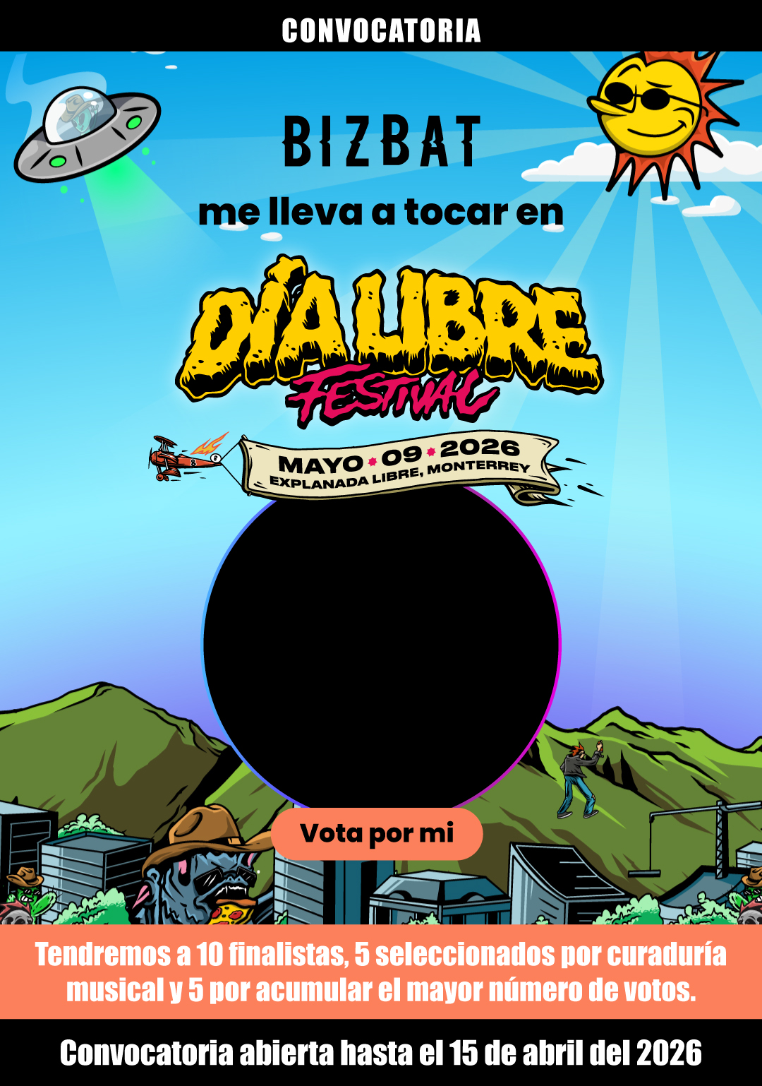 Día Libre Festival abre convocatoria para bandas emergentes a través de la plataforma BizBat