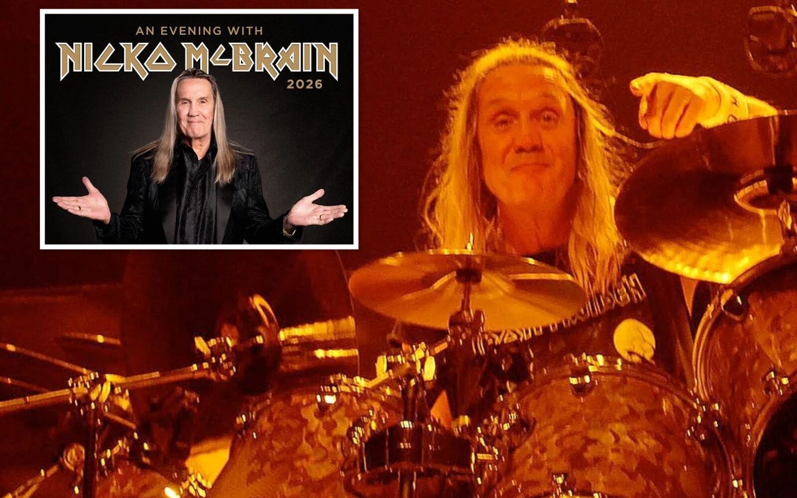 Nicko McBrain de Iron Maiden anuncia gira de charlas por Europa en 2026