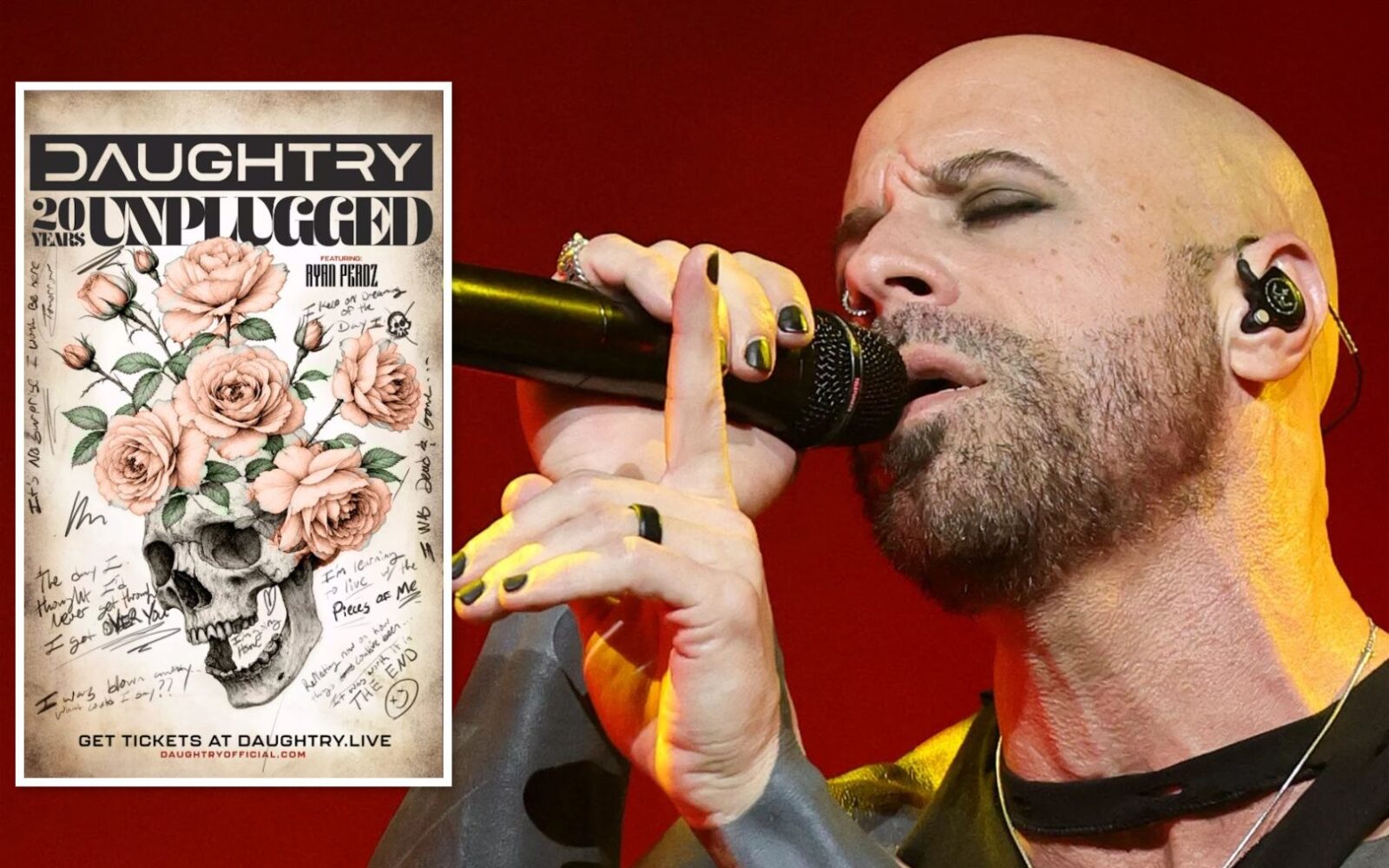 Daughtry Anuncia Gira Acústica por su 20 Aniversario en Otoño de 2026