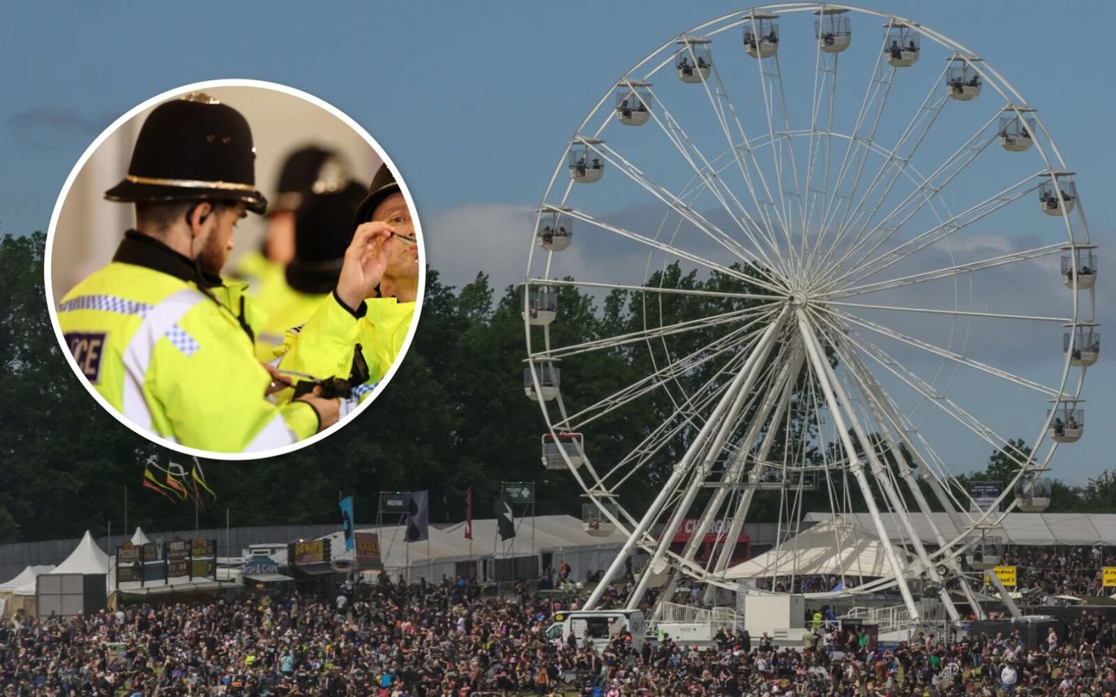 Investigan a pareja por acto íntimo en rueda de la fortuna de Download Festival