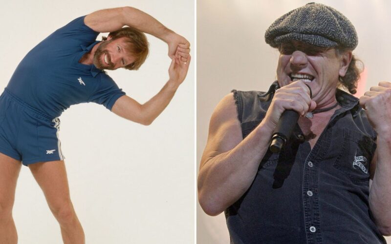 Brian Johnson de AC/DC recuerda cuando jugo al futbol junto a Chuck Norris en 1983