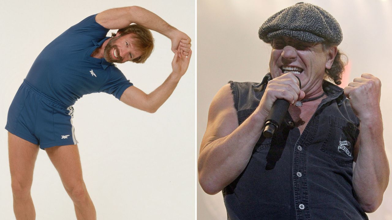 Brian Johnson de AC/DC recuerda cuando jugo al futbol junto a Chuck Norris en 1983