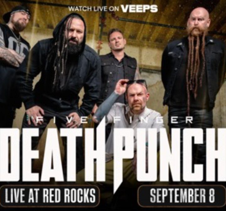 five finger death punch anuncia concierto gratuito en livestream