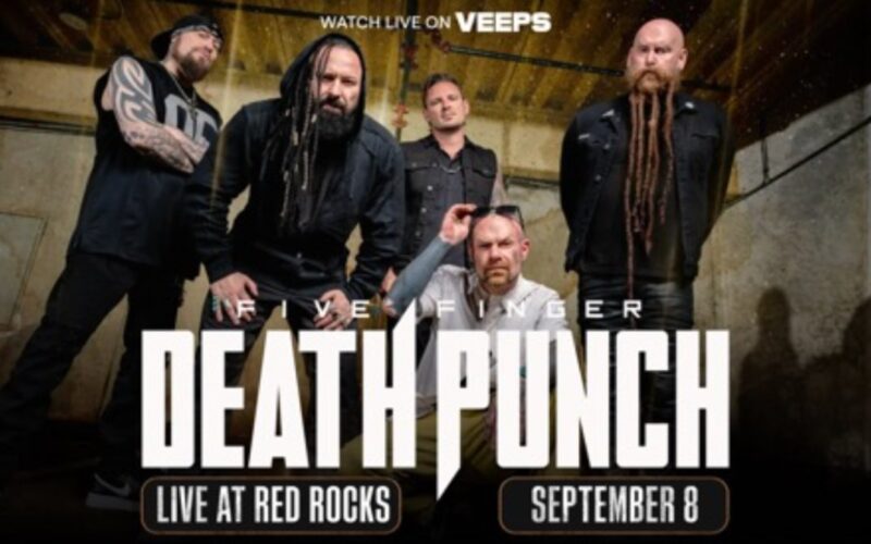 five finger death punch anuncia concierto gratuito en livestream