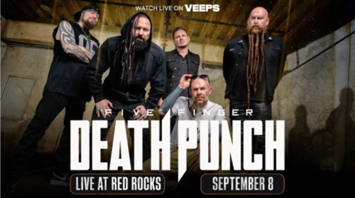 five finger death punch anuncia concierto gratuito en livestream