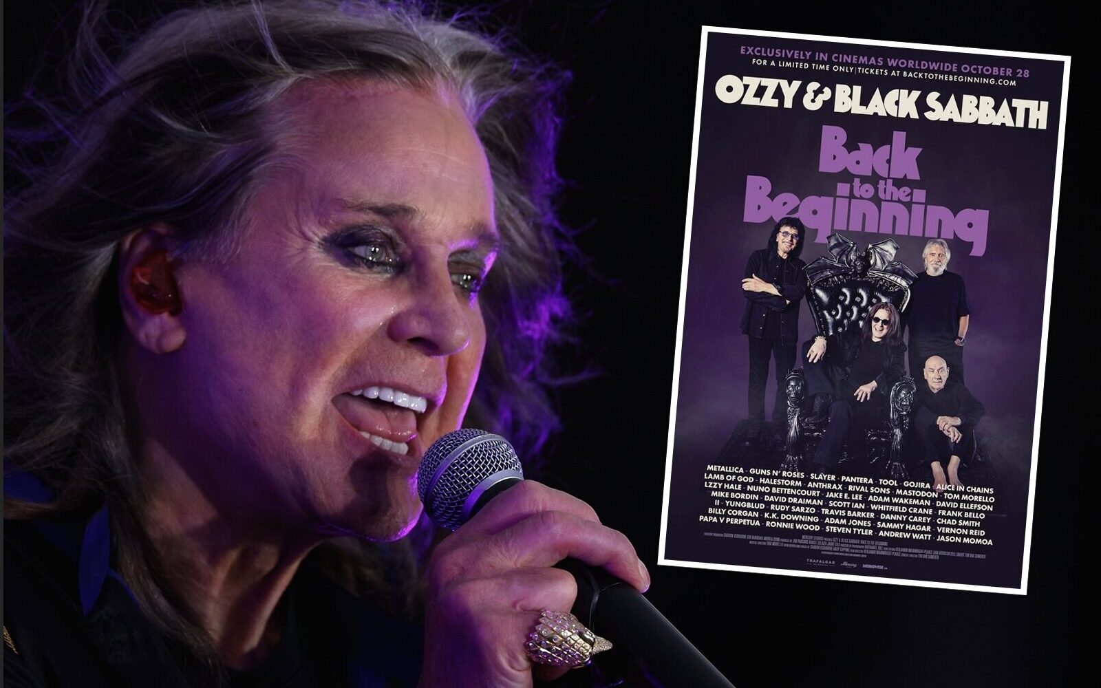 Ozzy Osbourne y Black Sabbath llegan al cine con su concierto final