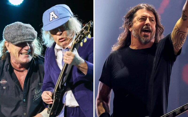 AC/DC y Foo Fighters unen fuerzas en un histórico concierto