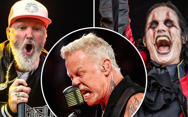 Metallica anuncia su gira mundial para 2027 junto a Limp Bizkit y Avatar