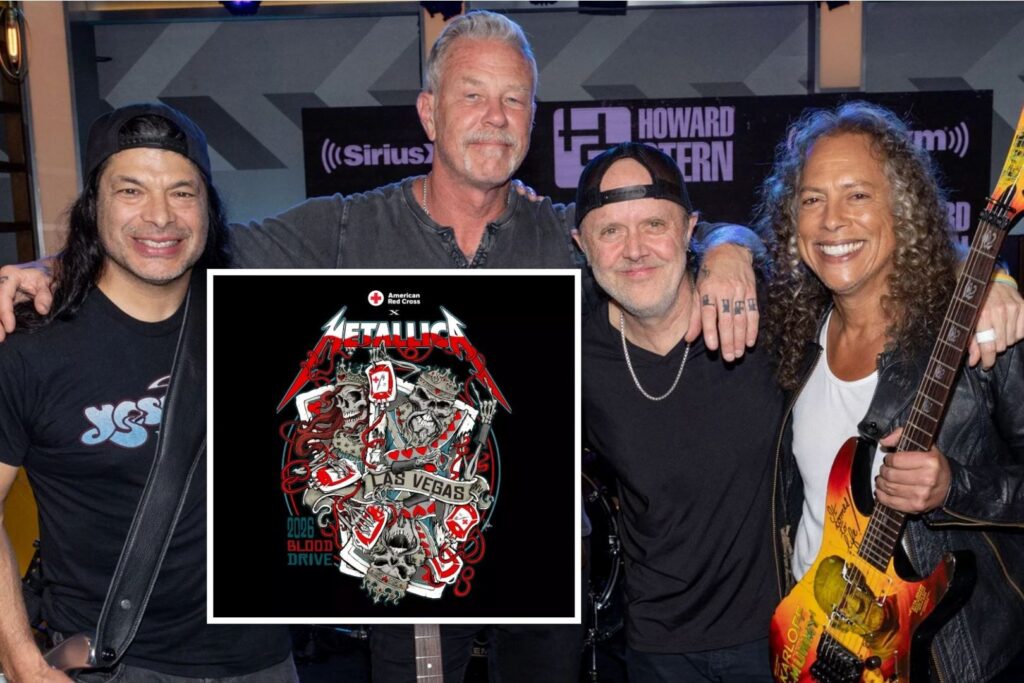 Metallica se une a la Cruz Roja para una campaña benéfica en Las Vegas