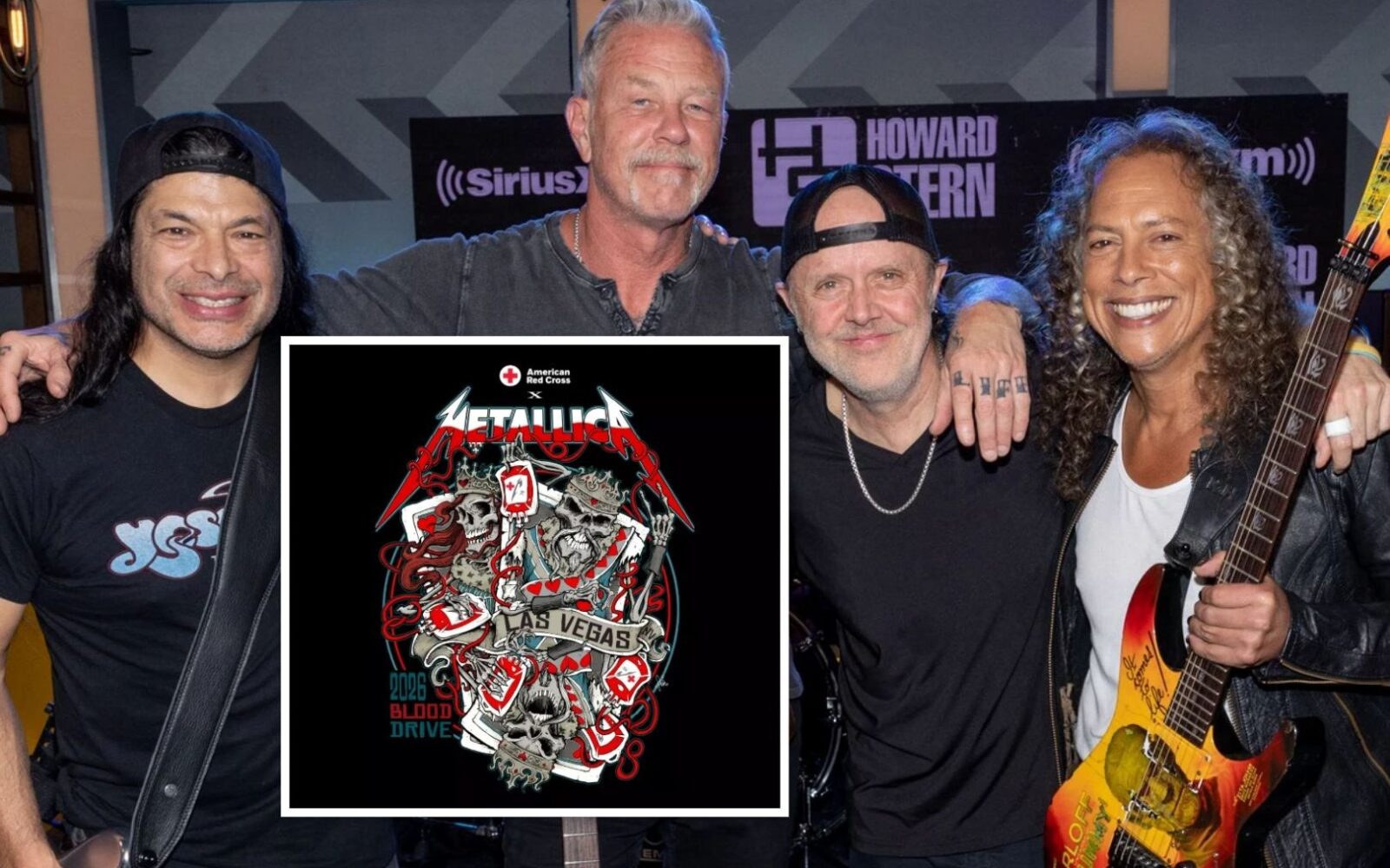 Metallica se une a la Cruz Roja para una campaña benéfica en Las Vegas