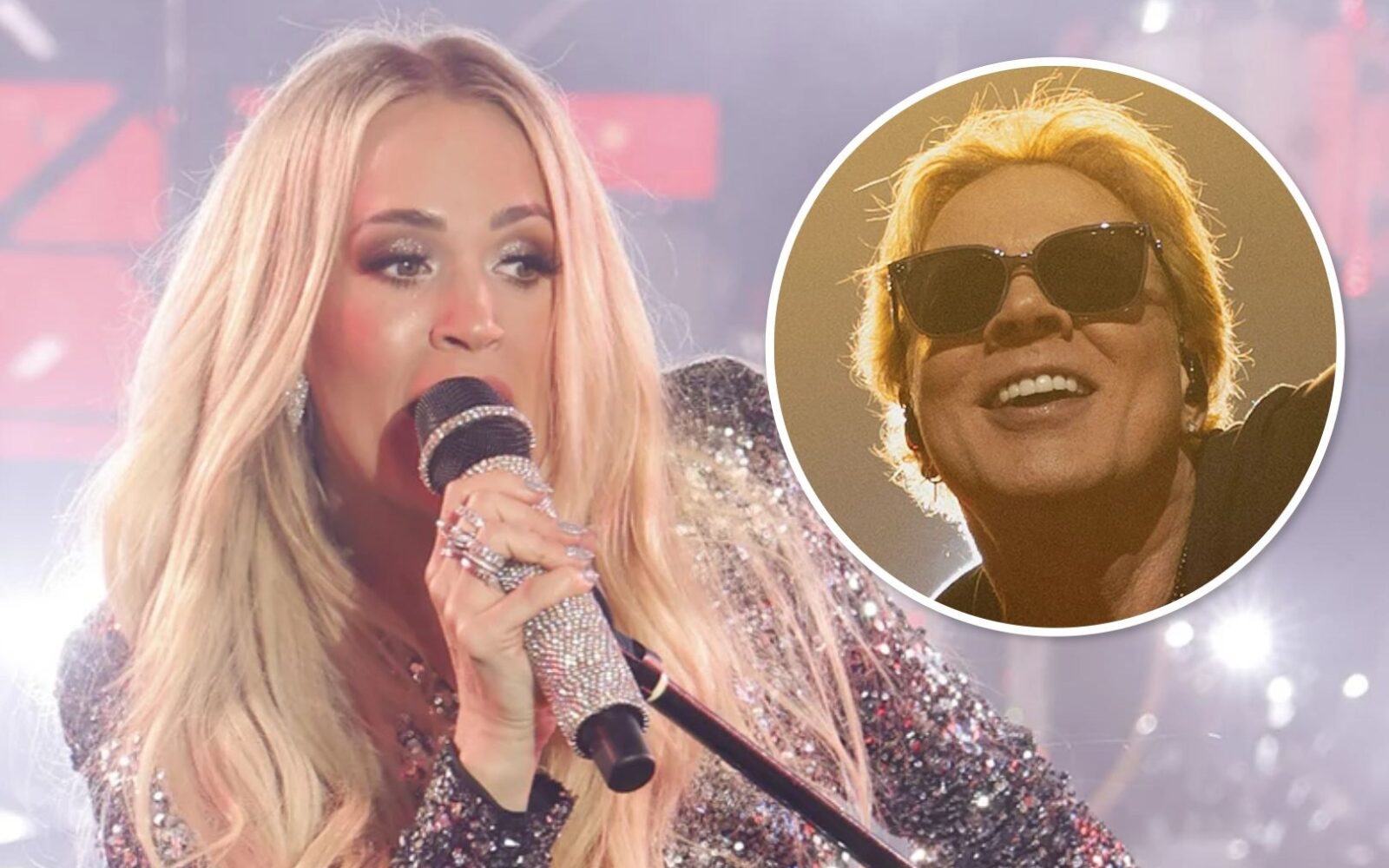 Carrie Underwood prepara su nuevo disco de rock junto a Axl Rose