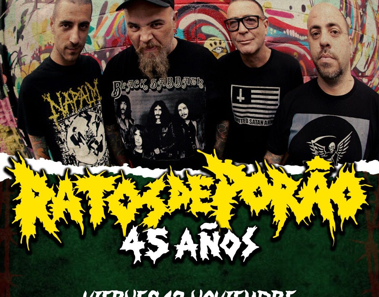ratos de porão celebra 45 años de historia con concierto en concepción