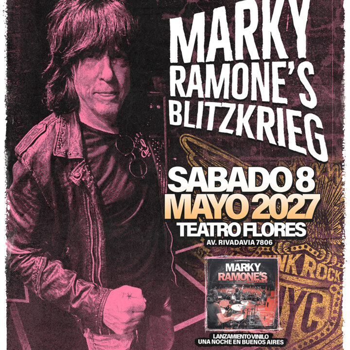 “BLITZKRIEG”, la banda de MARKY RAMONE, vuelve a la Argentina con toda la fuerza del Punk