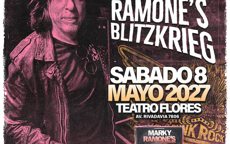 “BLITZKRIEG”, la banda de MARKY RAMONE, vuelve a la Argentina con toda la fuerza del Punk