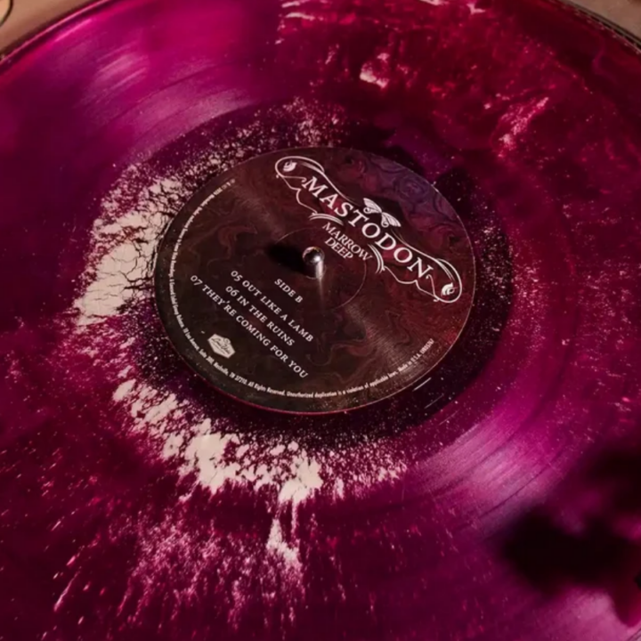 Mastodon lanza edicion en vinilo con fosiles reales
