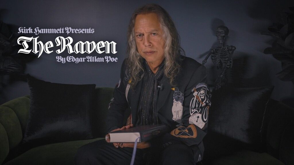 Kirk Hammett recita la obra de Edgar Allan Poe con música de Metallica