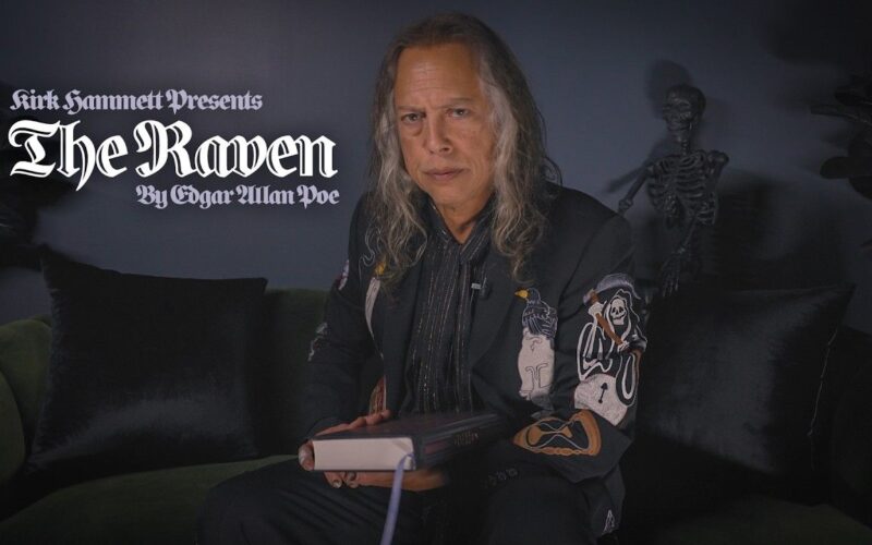 Kirk Hammett recita la obra de Edgar Allan Poe con música de Metallica