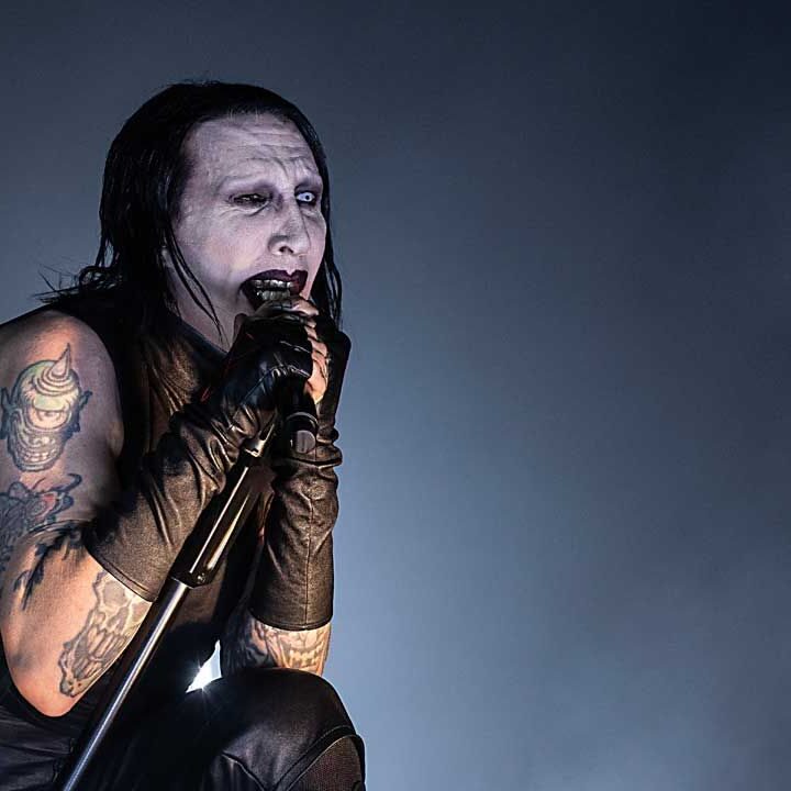 Marilyn Manson actua con Slipknot en Londres y genera polemica politica