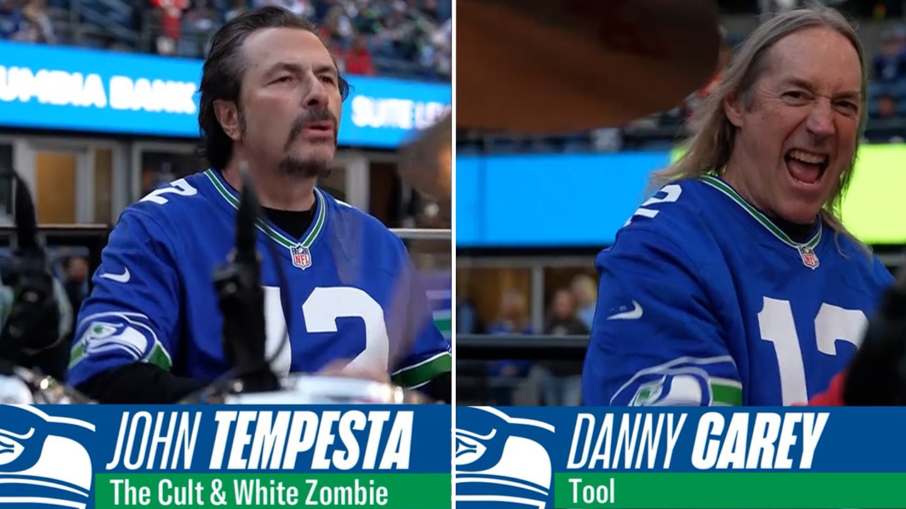 Danny Carey y John Tempesta lideran batallon de tambores en Seattle